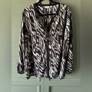 Jaclyn Smith 1X Blouse